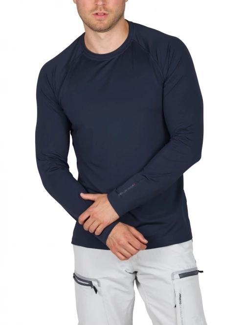 Musto Evo Sunblock Ls Tee 2.0 férfi hosszú ujjú sport póló sötétkék színben 5