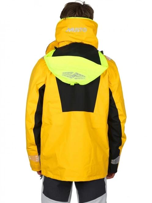 Musto Br2 Offshore Jkt 2.0 férfi vitorlás kabát sárga színben 4