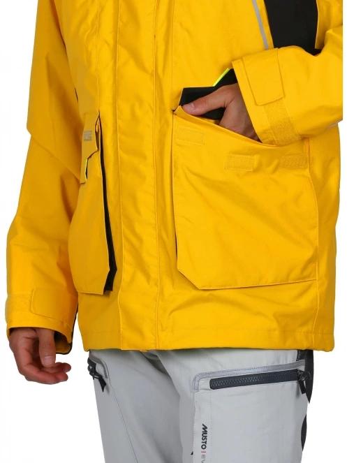 Musto Br2 Offshore Jkt 2.0 férfi vitorlás kabát sárga színben 8