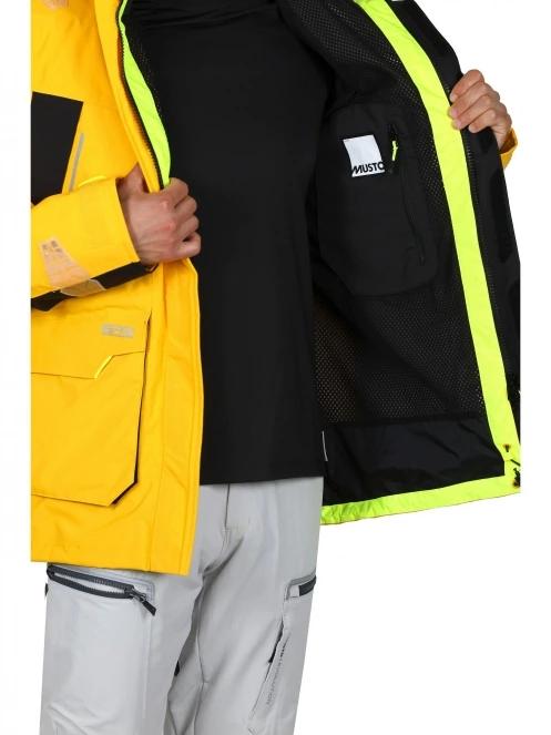 Musto Br2 Offshore Jkt 2.0 férfi vitorlás kabát sárga színben 9