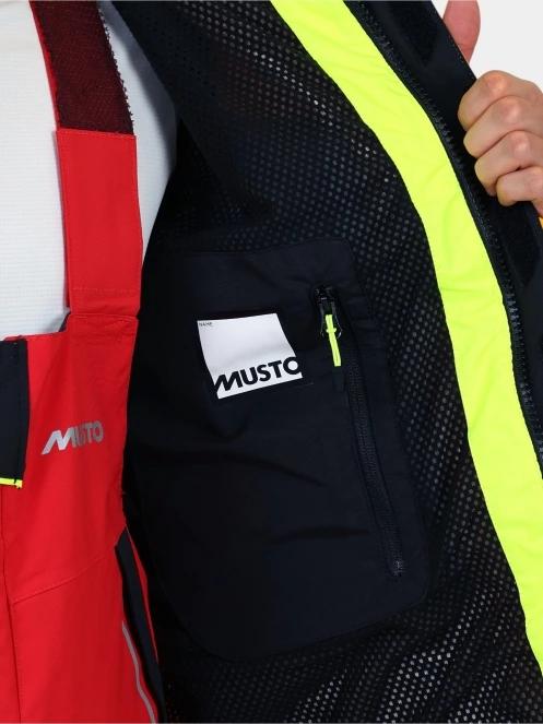Musto Br2 Offshore Jkt 2.0 férfi vitorlás kabát sárga színben 9