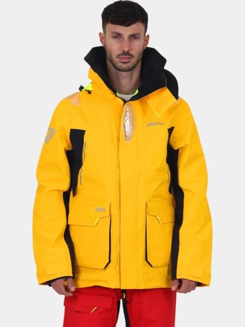 Musto BR2 Offshore Jkt 2.0 férfi vitorlás kabát sárga színben 2