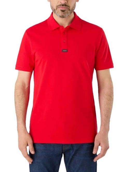 Musto Ess Pique Polo férfi galléros póló piros színben 2