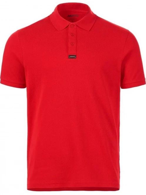 Musto Ess Pique Polo férfi galléros póló piros színben 5