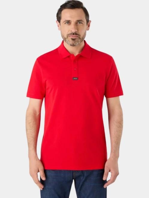 Musto Ess Pique Polo férfi galléros póló piros színben 2