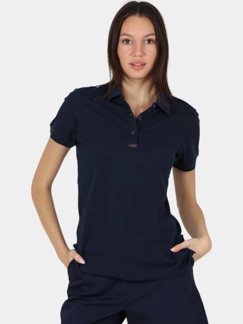 Musto W Ess Pique Polo női galléros póló sötétkék színben 2