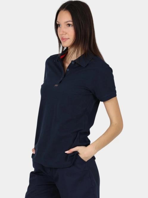 Musto W Ess Pique Polo női galléros póló sötétkék színben 3