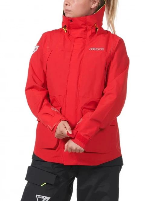 Musto W Br1 Channel Jkt női vitorlás kabát piros színben 2