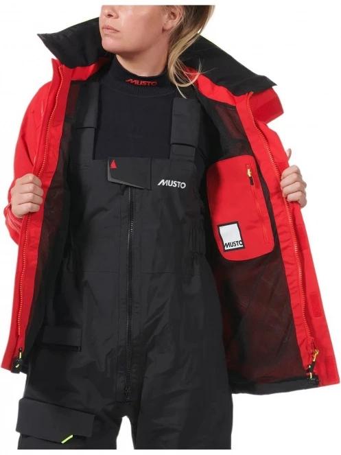 Musto W Br1 Channel Jkt női vitorlás kabát piros színben 6
