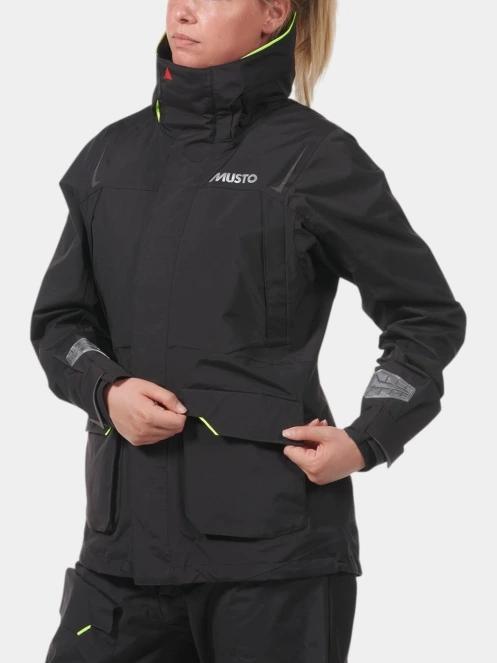 Musto W Br1 Channel Jkt női vitorlás kabát fekete színben 5
