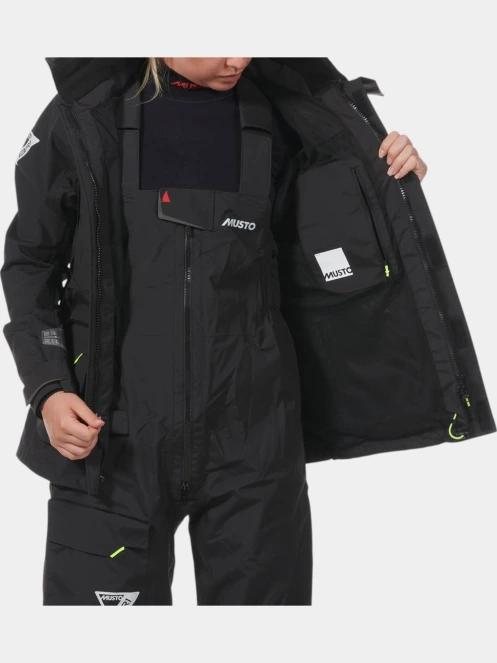 Musto W Br1 Channel Jkt női vitorlás kabát fekete színben 6