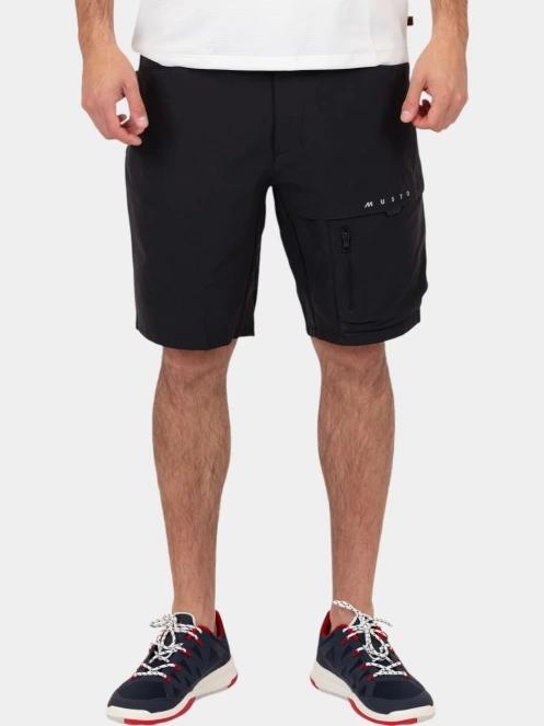 Musto M Evo Deck Stretch Short férfi vitorlás rövidnadrág fekete színben 2