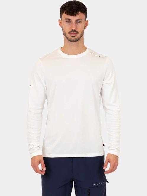 Musto M Evo Crew Sunblock Ls Tee férfi hosszú ujjú sport póló fehér színben 2