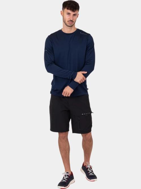 Musto M Evo Crew Sunblock Ls Tee férfi hosszú ujjú sport póló sötétkék színben 5