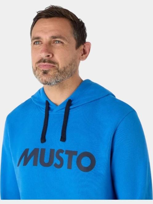 Musto M Musto Logo Hoodie férfi kapucnis pulóver kék színben 5