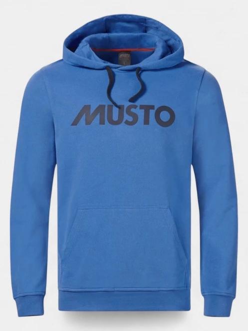Musto M Musto Logo Hoodie férfi kapucnis pulóver kék színben 8
