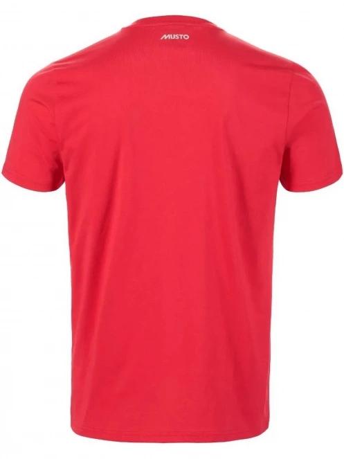 Musto M Musto Logo Tee férfi rövid ujjú póló piros színben 5