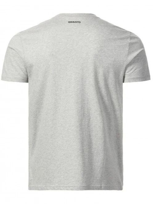 Musto M Musto Logo Tee férfi rövid ujjú póló szürke színben 3