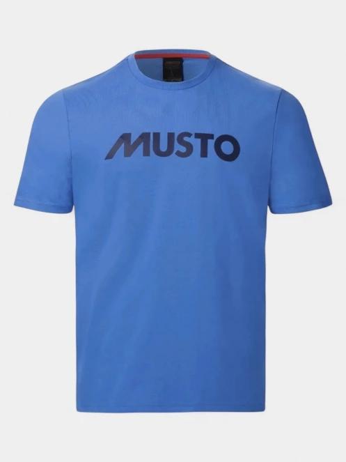 Musto M Musto Logo Ss Tee férfi rövid ujjú póló kék színben 6