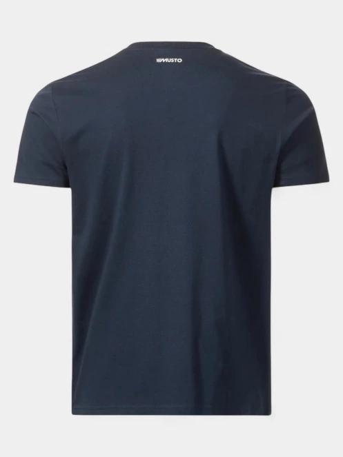 Musto M Musto Logo Ss Tee férfi rövid ujjú póló sötétkék színben 5
