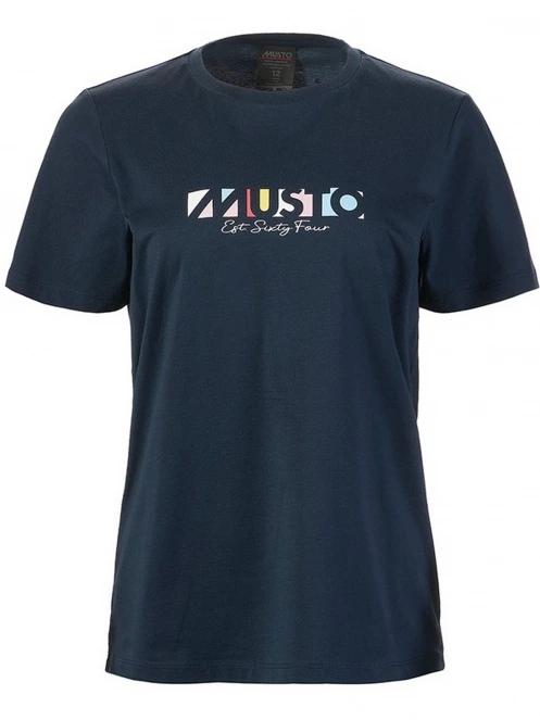 Musto W 1964 Ss Tee női rövid ujjú póló sötétkék színben 4
