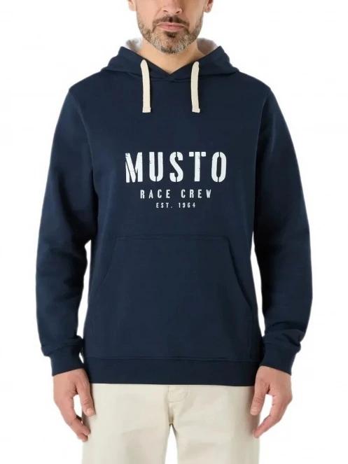 Musto M Classic Musto Hoodie férfi kapucnis pulóver sötétkék színben 2