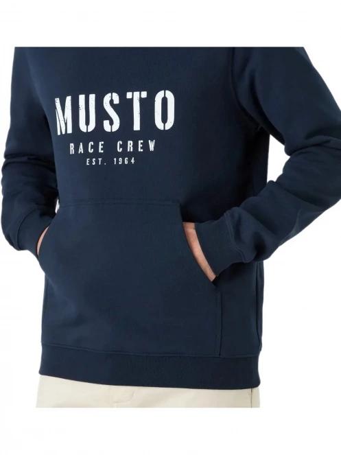 Musto M Classic Musto Hoodie férfi kapucnis pulóver sötétkék színben 4