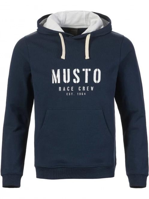 Musto M Classic Musto Hoodie férfi kapucnis pulóver sötétkék színben 5