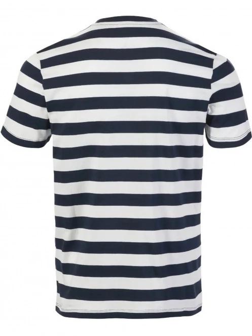 Musto M Classic Striped Ss Tee férfi rövid ujjú póló sötétkék színben 5