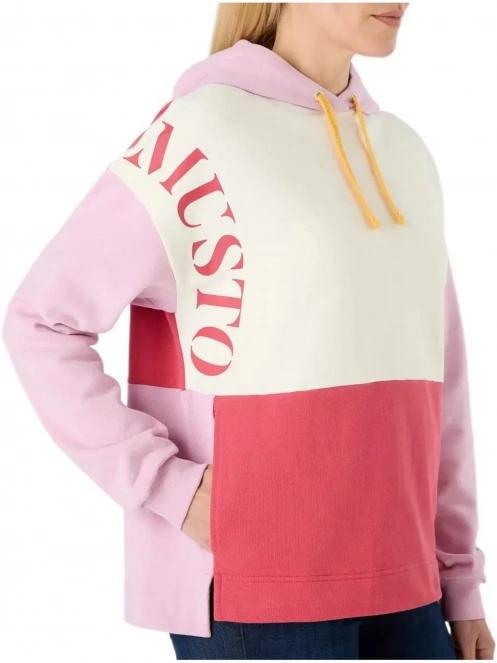 Musto W Classic Musto Hoodie női kapucnis pulóver rózsaszín színben 4