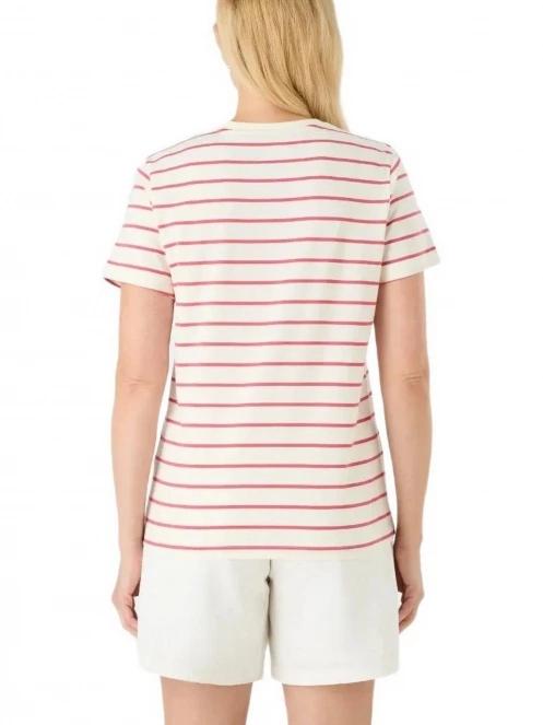 Musto W Classic Striped Ss Tee női rövid ujjú póló homok színben 3