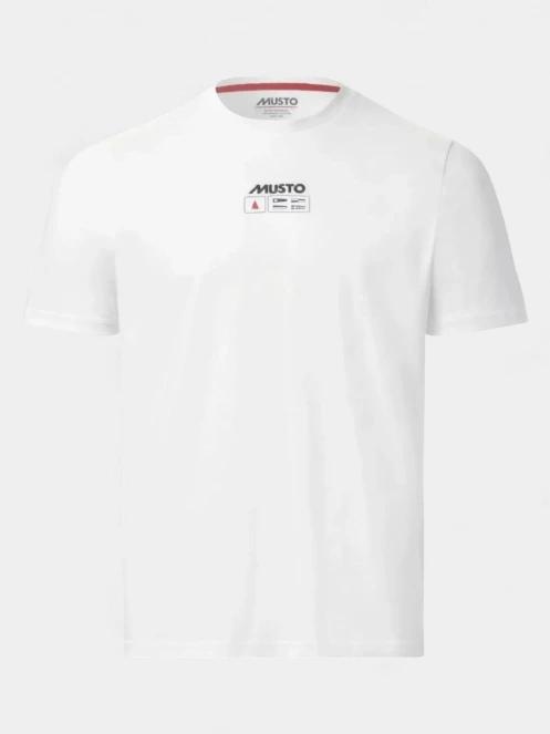Musto M Flag Ss Tee férfi rövid ujjú póló fehér színben 6