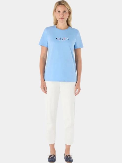 Musto W 1964 Graphic Ss Tee női rövid ujjú póló világoskék színben 2