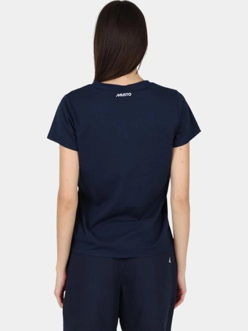 Musto W Original V Neck Ss Tee női rövid ujjú póló sötétkék színben 4