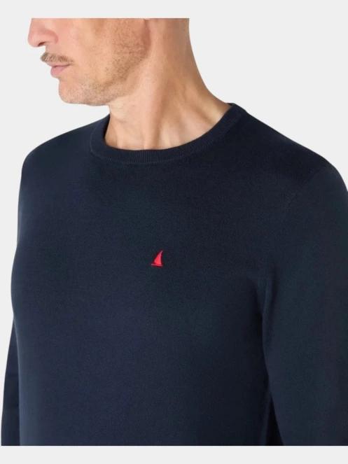 Musto M Original Lite Crew férfi pulóver sötétkék színben 4