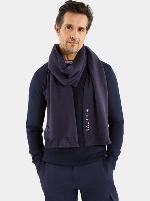 Nautica Century Scarf férfi sál sötétkék színben 3