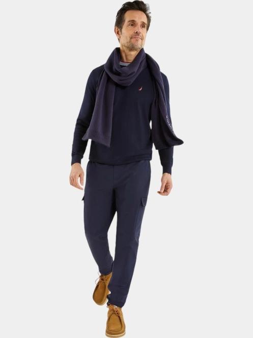 Nautica Century Scarf férfi sál sötétkék színben 4
