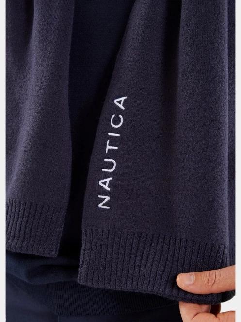 Nautica Century Scarf férfi sál sötétkék színben 5