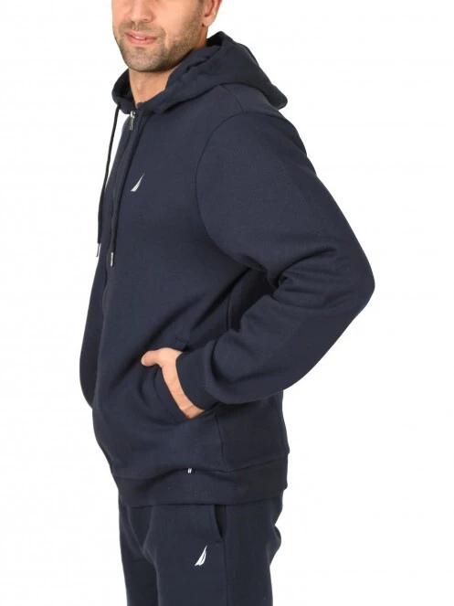 Nautica Helder FZ Hoody férfi kapucnis pulóver sötétkék színben 2