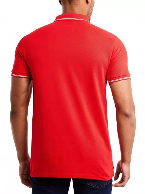 Nautica Locke Polo Shirt férfi galléros póló piros színben 3