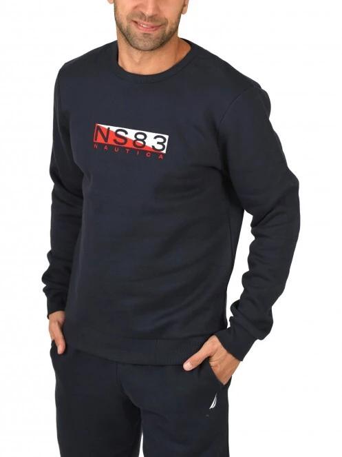 Nautica Ares Sweatshirt férfi pulóver sötétkék színben 2