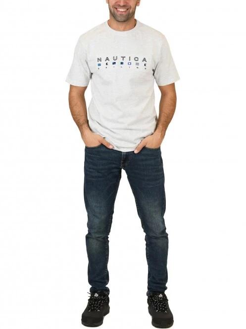 Nautica Noah T-Shirt férfi rövid ujjú póló fehér színben 5