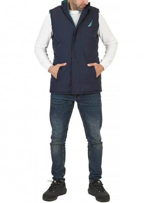 Nautica Tamar Reversible Gilet férfi mellény kék színben 5