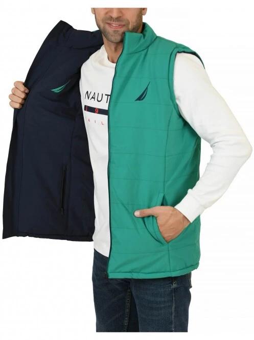 Nautica Tamar Reversible Gilet férfi mellény kék színben 6