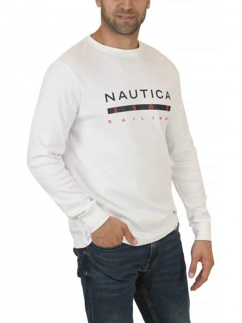 Nautica Hunter LS T-Shirt férfi hosszú ujjú póló fehér színben 3