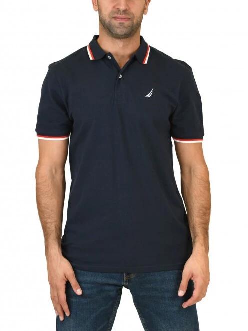 Nautica Platte Polo Shirt férfi galléros póló sötétkék színben 2