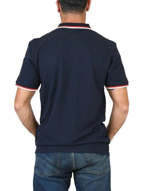 Nautica Platte Polo Shirt férfi galléros póló sötétkék színben 4