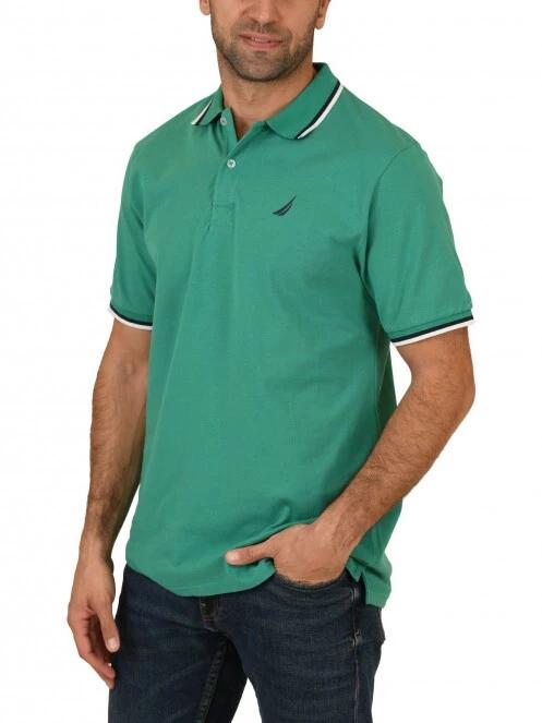 Nautica Platte Polo Shirt férfi galléros póló zöld színben 2
