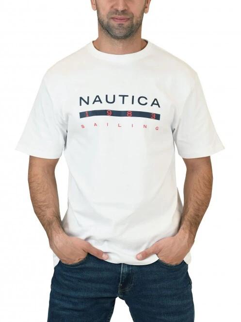 Nautica Lorkan T-Shirt férfi rövid ujjú póló fehér színben 2