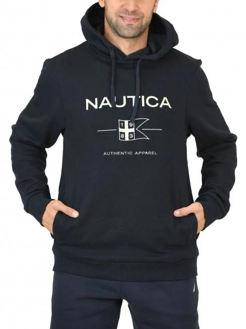 Nautica Nate OH Hoody férfi kapucnis pulóver sötétkék színben 2